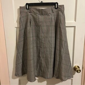 ModCloth Plaid Academic Skirt XL